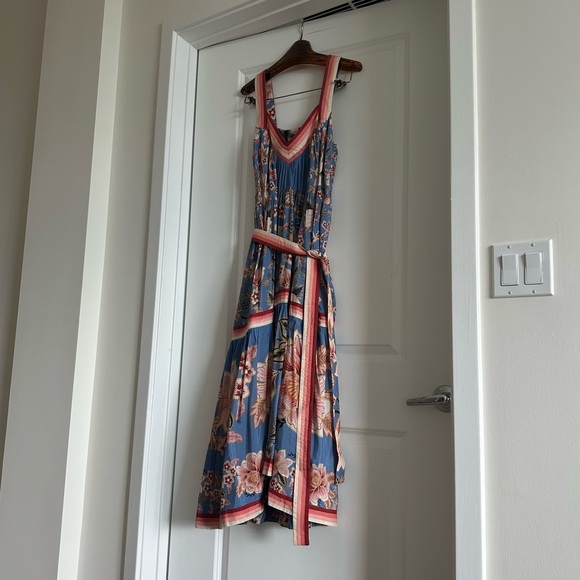 Farm Rio Blue Superbloom Tapestry Maxi Dress - Picture 6 of 8